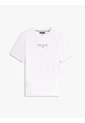 Camiseta Blanca De Cuello Redondo Con Logo Tommy Hilfiger de Tommy Hilfiger