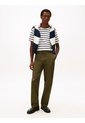 Camiseta Blanca De Rayas Con Cuello Redondo Tommy Hilfiger de Tommy Hilfiger