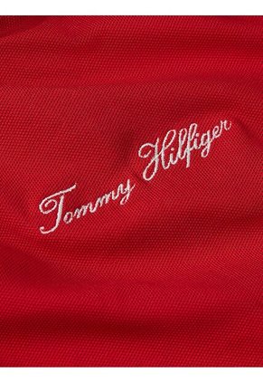 Polo Rojo De Corte Regular Con Logo Script Tommy Hilfiger