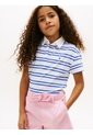 Polo Blanco Para Niña De Rugby De Piqué Con Corte Amplio Tommy Hilfiger de Tommy Hilfiger