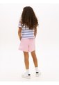 Polo Blanco Para Niña De Rugby De Piqué Con Corte Amplio Tommy Hilfiger de Tommy Hilfiger