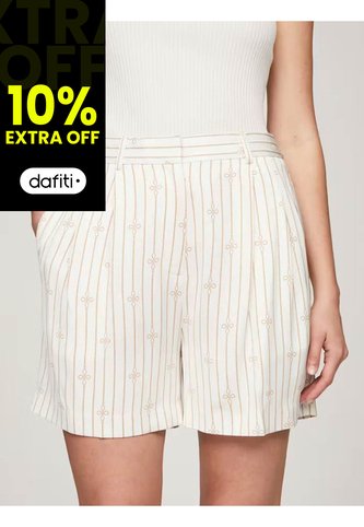 Bermudas Blanco Fluido Con Nudo De Cuerda Tommy Hilfiger Tommy Hilfiger