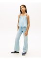 Top Azul Para Niña De Tirantes Con Abalorios Tommy Hilfiger de Tommy Hilfiger