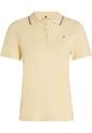 Polo Amarillo Piqué Slim Heritage Sólido Tommy Hilfiger de Tommy Hilfiger
