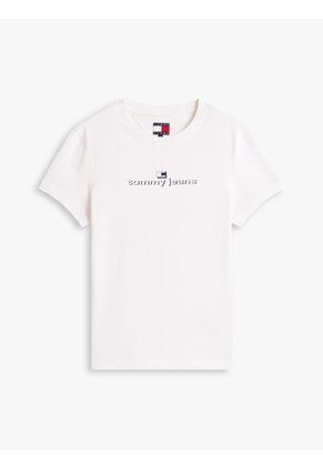 Camiseta Blanca Essential De Corte Slim Tommy Jeans