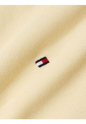 Polo Amarillo Piqué Slim Heritage Sólido Tommy Hilfiger