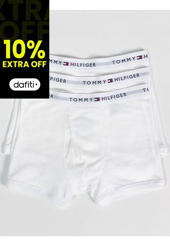 Pack Blanco De 3 Bóxer Con Detalles Distintivos De Tommy Hilfiger Tommy Hilfiger Tommy Hilfiger