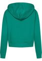 Saco Manga Larga Con Cierre Y Hoodie Mujer Verde Tommy Hilfiger de Tommy Hilfiger