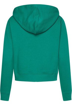 Saco Manga Larga Con Cierre Y Hoodie Mujer Verde Tommy Hilfiger