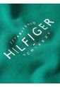 Saco Manga Larga Con Cierre Y Hoodie Mujer Verde Tommy Hilfiger de Tommy Hilfiger