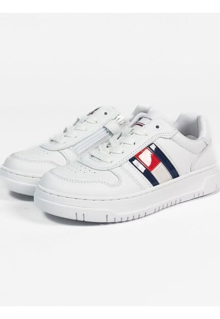 Tenis Casual Para Niño Blanco Tommy Hilfiger