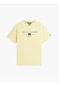 Camiseta Amarilla De Punto Con Logo Tommy Hilfiger de Tommy Hilfiger