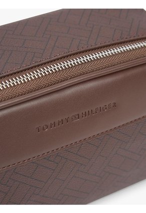 Bolso Marrón Cruzado Con Logo En Relieve Tommy Hilfiger