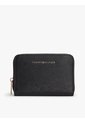 Billetera Negra Texturizada Con Cremallera Y Logo Tommy Hilfiger de Tommy Hilfiger
