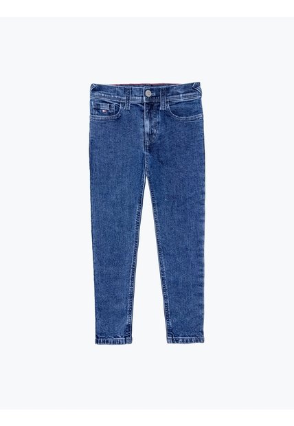 Jeans Azul Para Niño Scanton Con Logo Tommy Hilfiger
