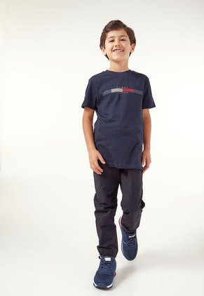 Camiseta Azul Navy-Blanco-Rojo Tommy Hilfiger Kids
