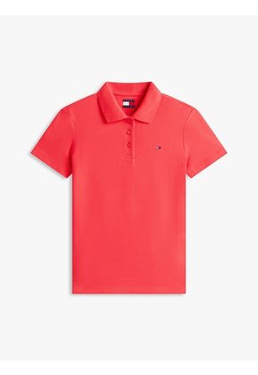 Polo Rojo Essential De Corte Slim Tommy Jeans