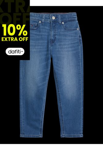 Jeans Azul Niña De Pierna Cónica Con Lavado Ligero Tommy Hilfiger Tommy Hilfiger