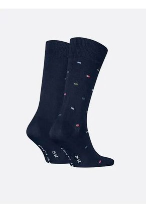 Pack Azul De 2 Medias Con Múltiples Banderas Tommy Hilfiger