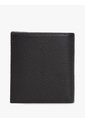 Billetera Negra Plegable De Cuero Granulada Con Logo Tommy Hilfiger de Tommy Hilfiger