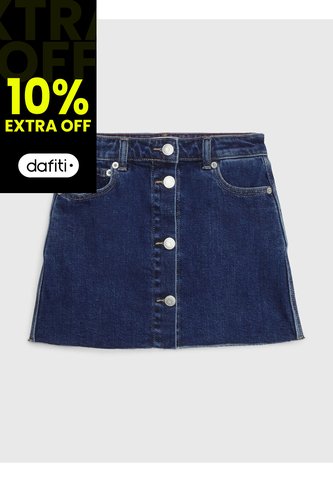Minifalda De Niña Jeans Con Botones Tommy Hilfiger Tommy Hilfiger