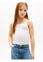 Camiseta Beige De Tirantes Con Motivo Pointelle Tommy Hilfiger de Tommy Hilfiger