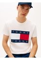Camiseta Blanca De Corte Regular Con Logo Estampado Tommy Jeans de Tommy Hilfiger