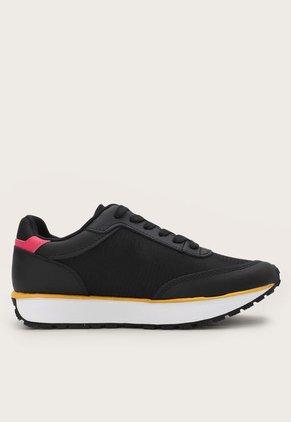 Tenis Lifestyle Negro-Amarillo-Magenta Tommy Hilfiger Jeans