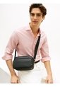 Bolso Negro Cruzado Con Panel Tejido Tommy Hilfiger de Tommy Hilfiger