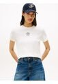 Camiseta Blanca De Corte Regular Con Diseño De Rayas Tommy Hilfiger de Tommy Hilfiger