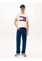 Camiseta Blanca De Corte Regular Con Logo Estampado Tommy Jeans de Tommy Hilfiger