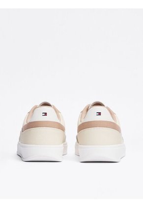 Tenis Beige Color Block Con Monograma TH Tommy Hilfiger