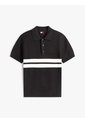 Polo Negro De Punto Tommy Badge De Corte Regular Tommy Jeans de Tommy Hilfiger