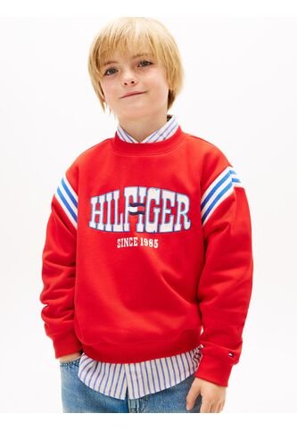 Buzo Rojo De Felpa Con Logo Ondulante Tommy Hilfiger Tommy Hilfiger