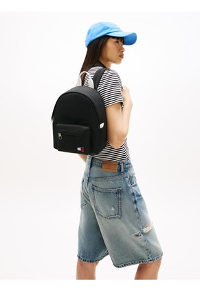 Morral Negro Essential Con Logo Tommy Hilfiger
