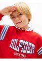 Buzo Rojo De Felpa Con Logo Ondulante Tommy Hilfiger de Tommy Hilfiger