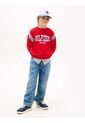 Buzo Rojo De Felpa Con Logo Ondulante Tommy Hilfiger de Tommy Hilfiger