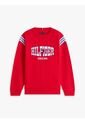Buzo Rojo De Felpa Con Logo Ondulante Tommy Hilfiger de Tommy Hilfiger