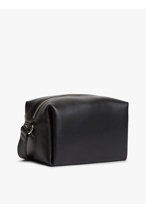 Bolso Negro Cruzado Con Logo Tommy Hilfiger