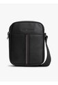 Bolso Negro Reporter De Cuero Granulada Tommy Hilfiger de Tommy Hilfiger