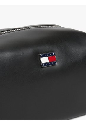 Bolso Negro Cruzado Con Logo Tommy Hilfiger