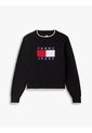 Saco Negro Amplio Ribeteado Con Logo En Intarsia Tommy Jeans de Tommy Hilfiger