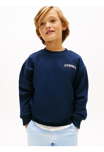 Saco Multicolor De Cuello Redondo Con Logo Bordado Tommy Hilfiger