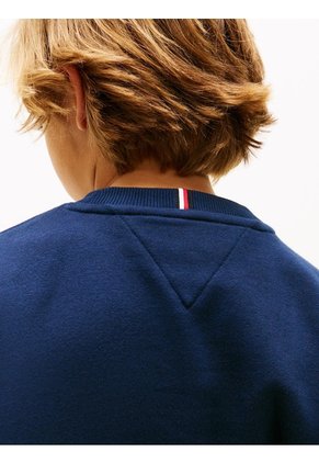 Saco Multicolor De Cuello Redondo Con Logo Bordado Tommy Hilfiger