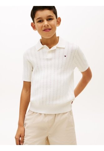 Saco Blanco Tipo Polo Manga Corta Con Logo Tommy Hilfiger Tommy Hilfiger