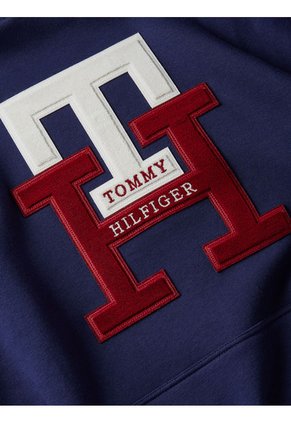Sudadera Icons Monogram Con Capucha Hombre Azul Tommy Hilfiger