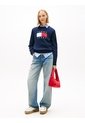 Saco Multicolor Amplio Ribeteado Con Logo En Intarsia Tommy Jeans de Tommy Hilfiger