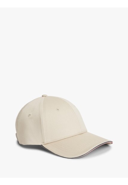Gorra Beige De Béisbol Con Seis Paneles Y Logo Tommy Hilfiger