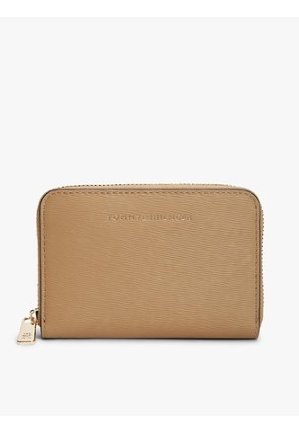 Billetera Beige Texturizada Con Cremallera Y Logo Tommy Hilfiger Tommy Hilfiger