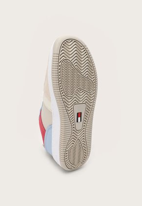 Tenis Lifestyle Beige-Celeste-Rojo Tommy Hilfiger Jeans   Basket